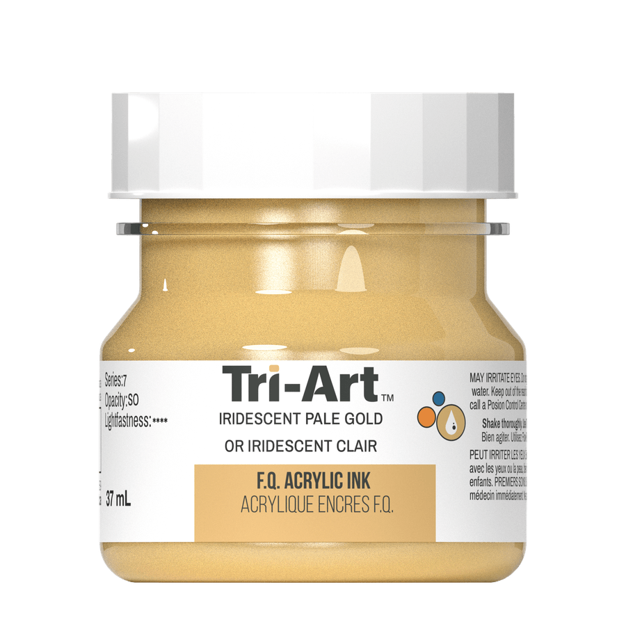 Tri-Art Ink - Iridescent Pale Gold - 37mL - Tri-Art Mfg.