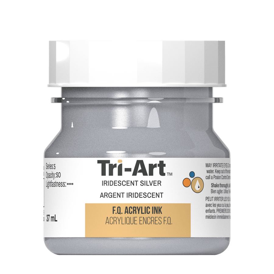 Tri-Art Ink - Iridescent Silver - 37mL - Tri-Art Mfg.
