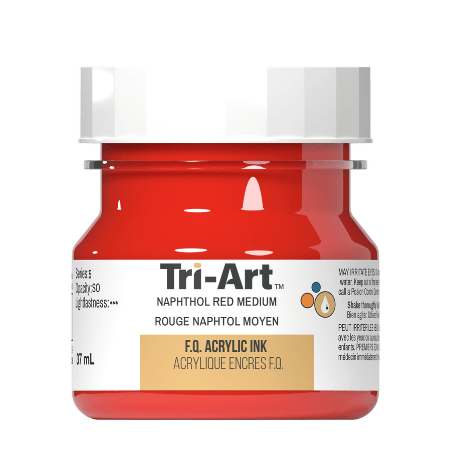 Tri-Art Ink - Naphthol Red Medium - 37mL - Tri-Art Mfg.