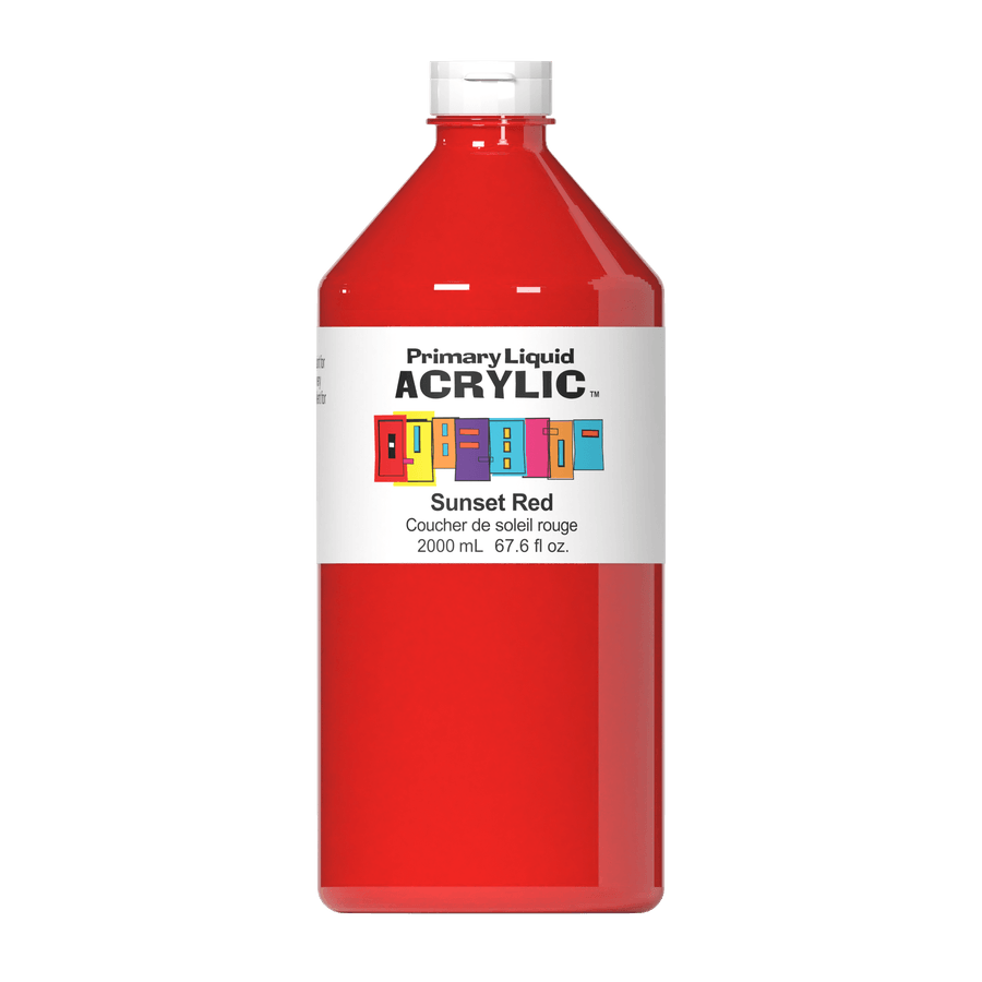Primary Liquid Acrylic - Sunset Red - Tri-Art Mfg.