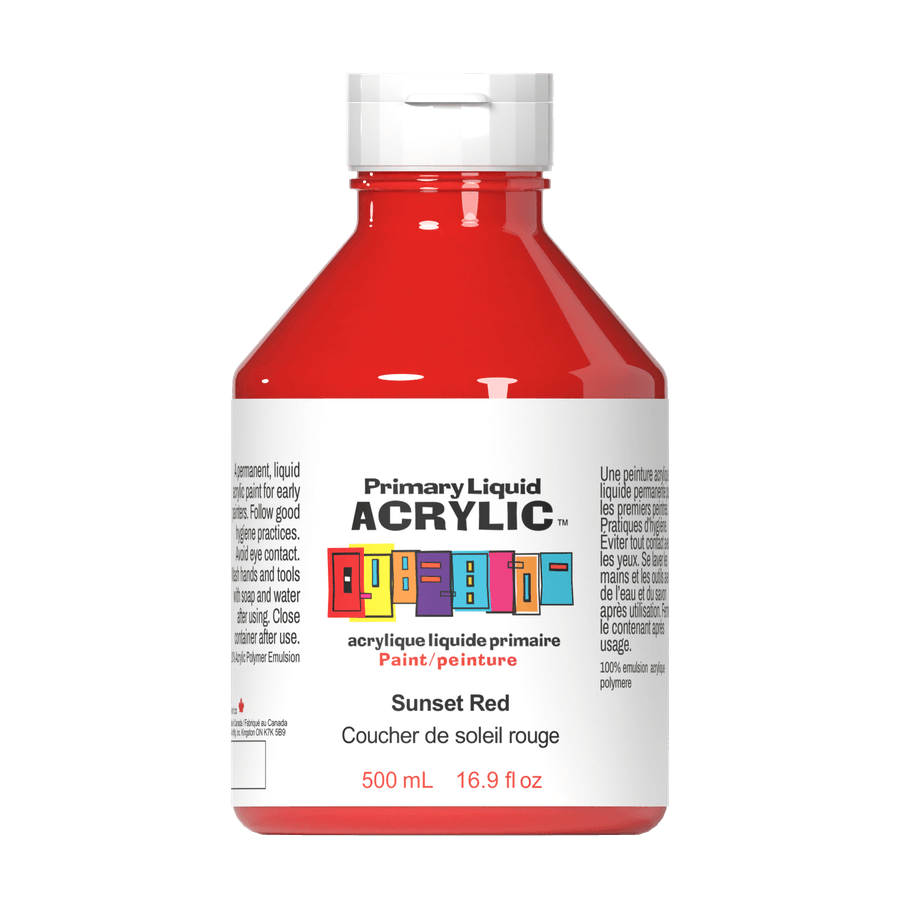 Primary Liquid Acrylic - Sunset Red - Tri-Art Mfg.