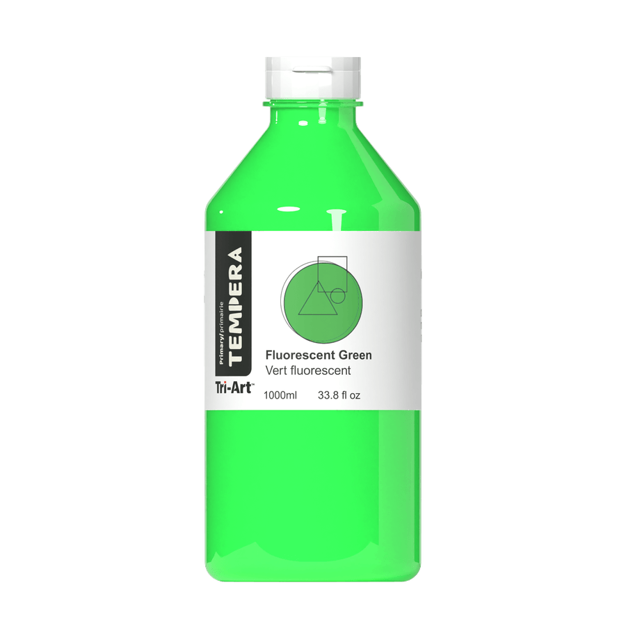 Primary Liquid Tempera - Fluorescent Green - Tri-Art Mfg.