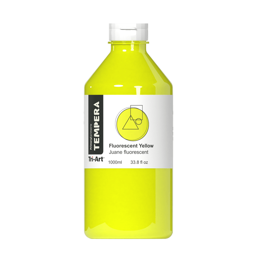 Primary Liquid Tempera - Fluorescent Yellow - Tri-Art Mfg.