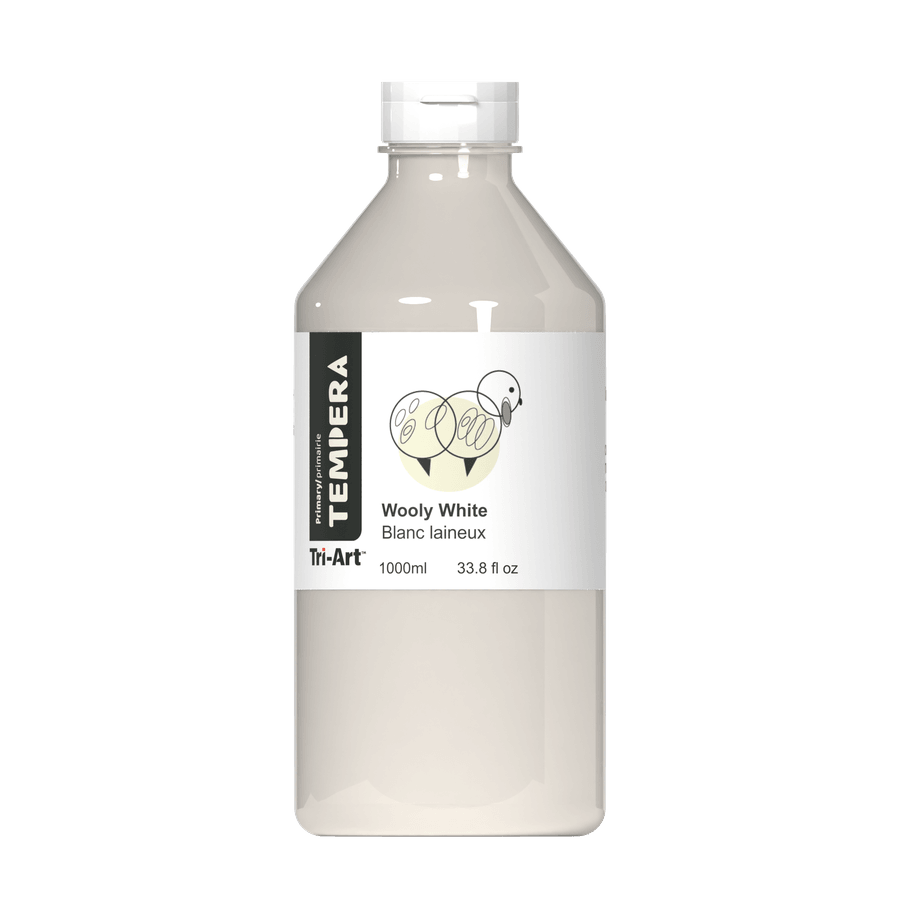Primary Liquid Tempera - Woolly White - Tri-Art Mfg.