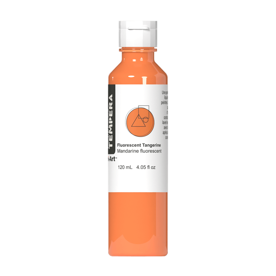 Primary Liquid Tempera - Fluorescent Tangerine - Tri-Art Mfg.