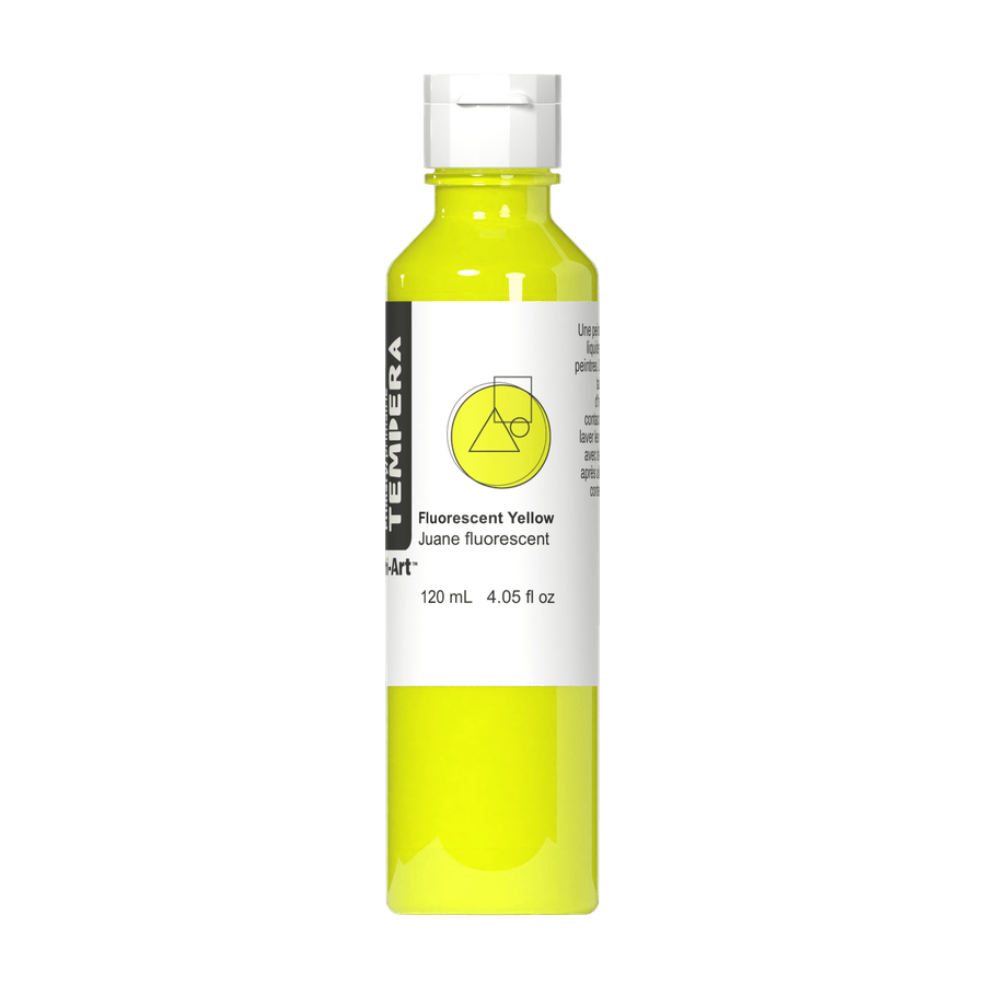Primary Liquid Tempera - Fluorescent Yellow - Tri-Art Mfg.