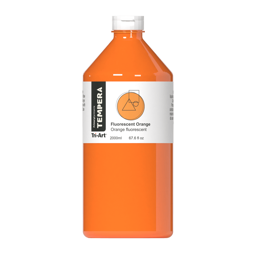 Primary Liquid Tempera - Fluorescent Orange - Tri-Art Mfg.