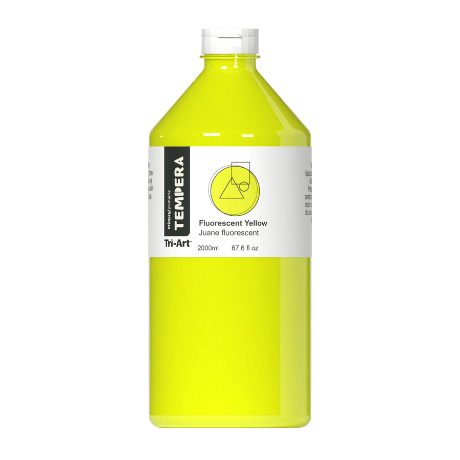 Primary Liquid Tempera - Fluorescent Yellow - Tri-Art Mfg.