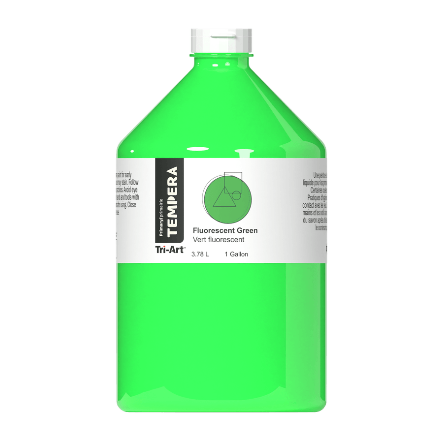 Primary Liquid Tempera - Fluorescent Green - Tri-Art Mfg.