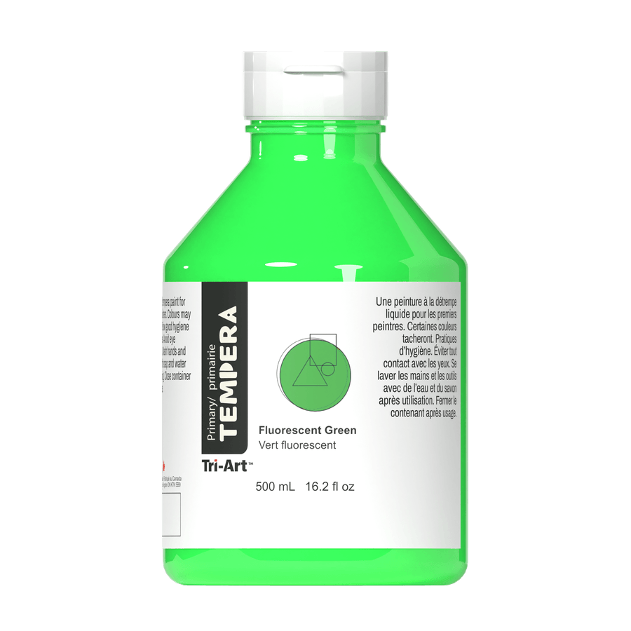 Primary Liquid Tempera - Fluorescent Green - Tri-Art Mfg.