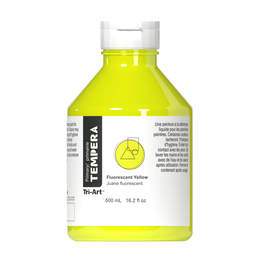 Primary Liquid Tempera - Fluorescent Yellow - Tri-Art Mfg.