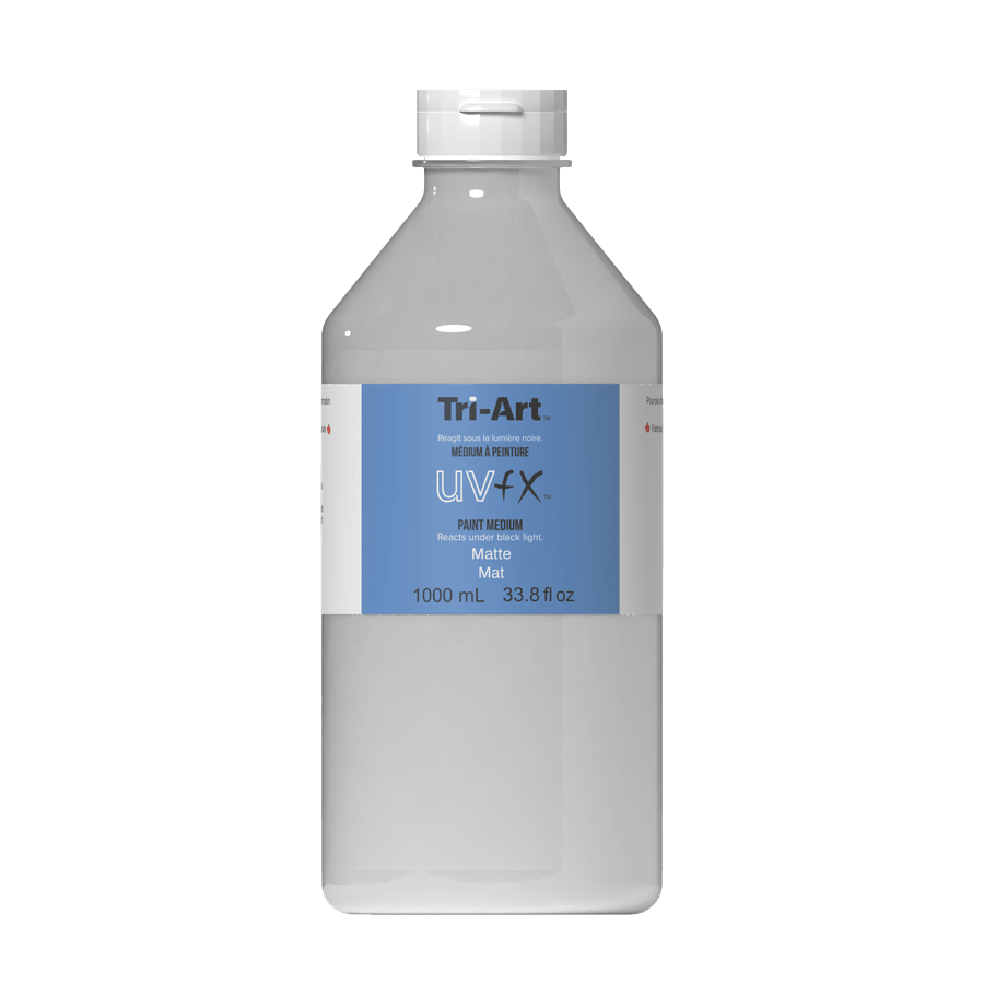 UVFX Black Light Poster Paint - UVFX Black Light Medium Matte - Tri-Art Mfg.