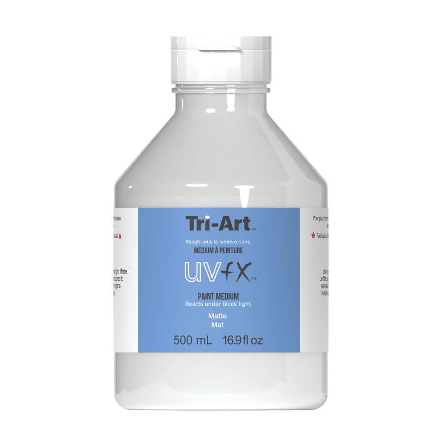 UVFX Black Light Poster Paint - UVFX Black Light Medium Matte - Tri-Art Mfg.