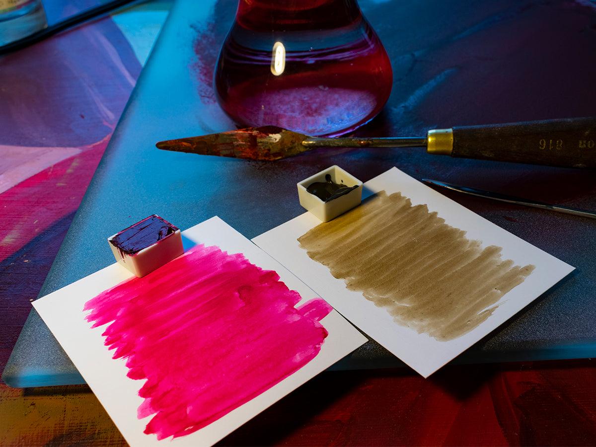 Réfléchissez-y : broyage de pigments contemporain 