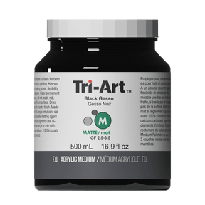 Tri-Art Acrylic Mediums - Black Gesso