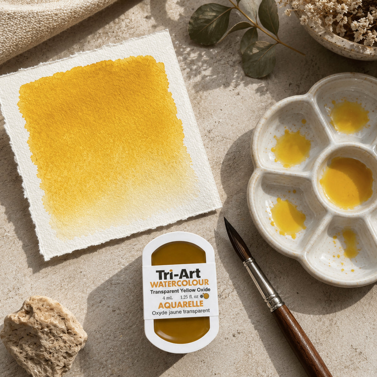 Tri-Art Water Colours - Transparent Yellow Oxide