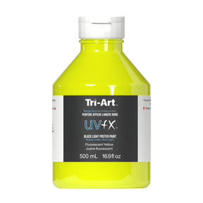 Peinture gouache UVFX Black Light - Jaune fluo