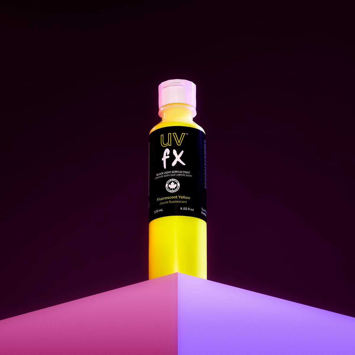 Peinture gouache UVFX Black Light - Jaune fluo