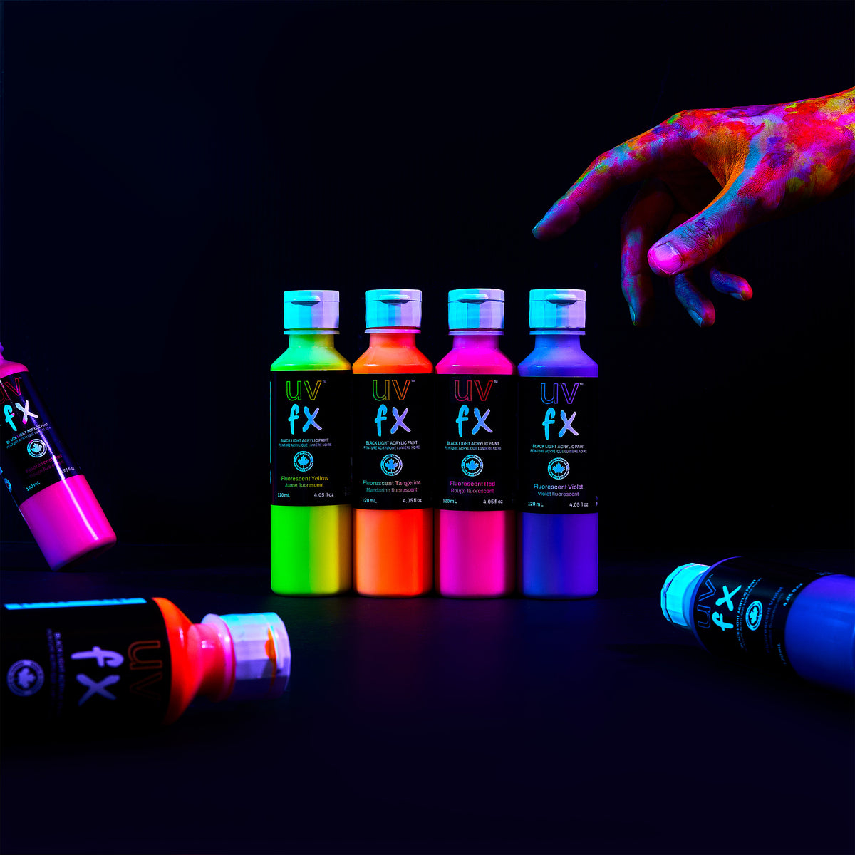 Gouache UVFX Black Light - Rose fluo