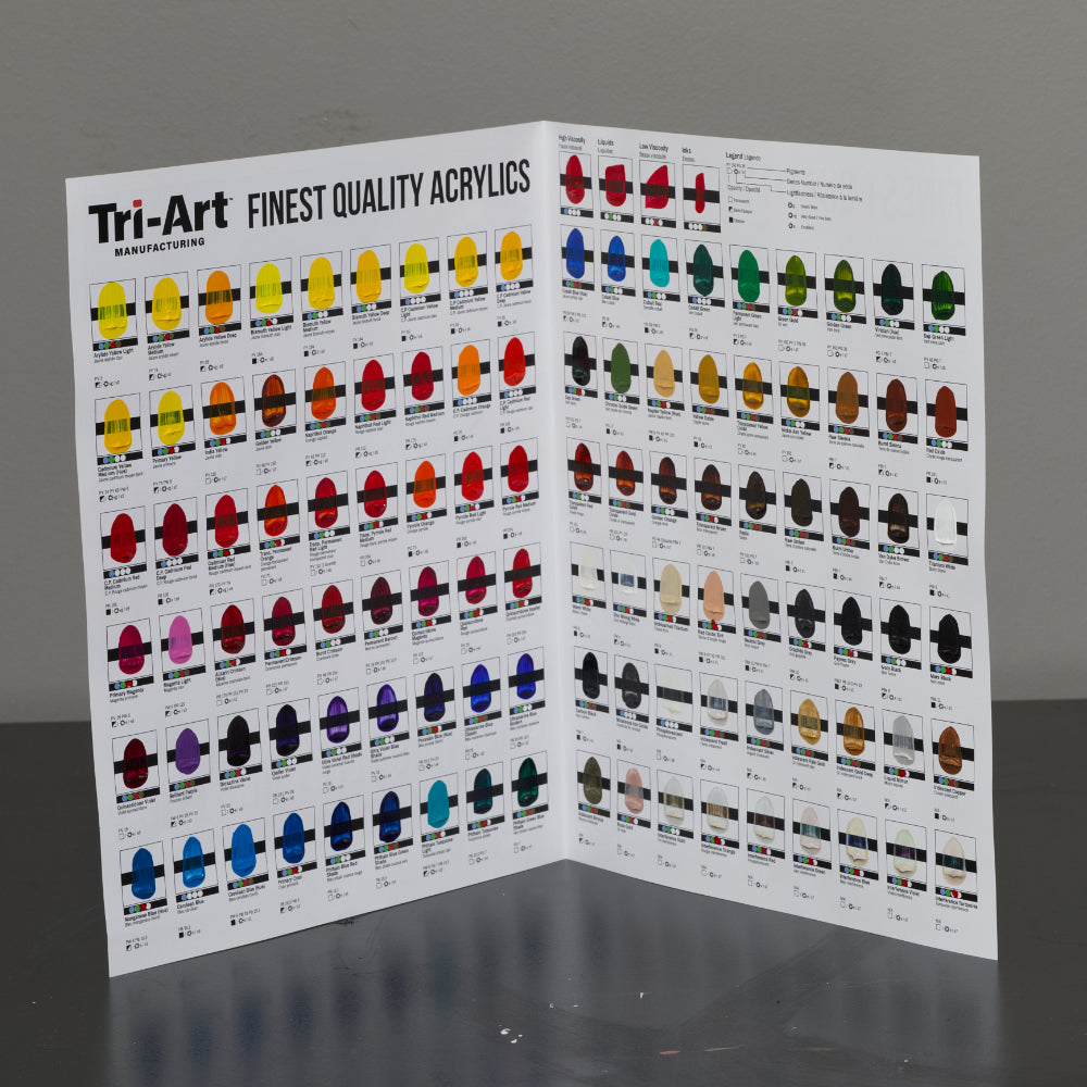 Finest Quality Hand Painted Colour Chart