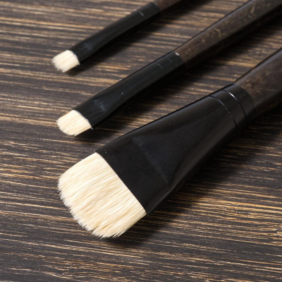 Tri-Art Artist Brushes - Long Handle Natural Bristle - Short Filbert - Tri-Art Mfg.