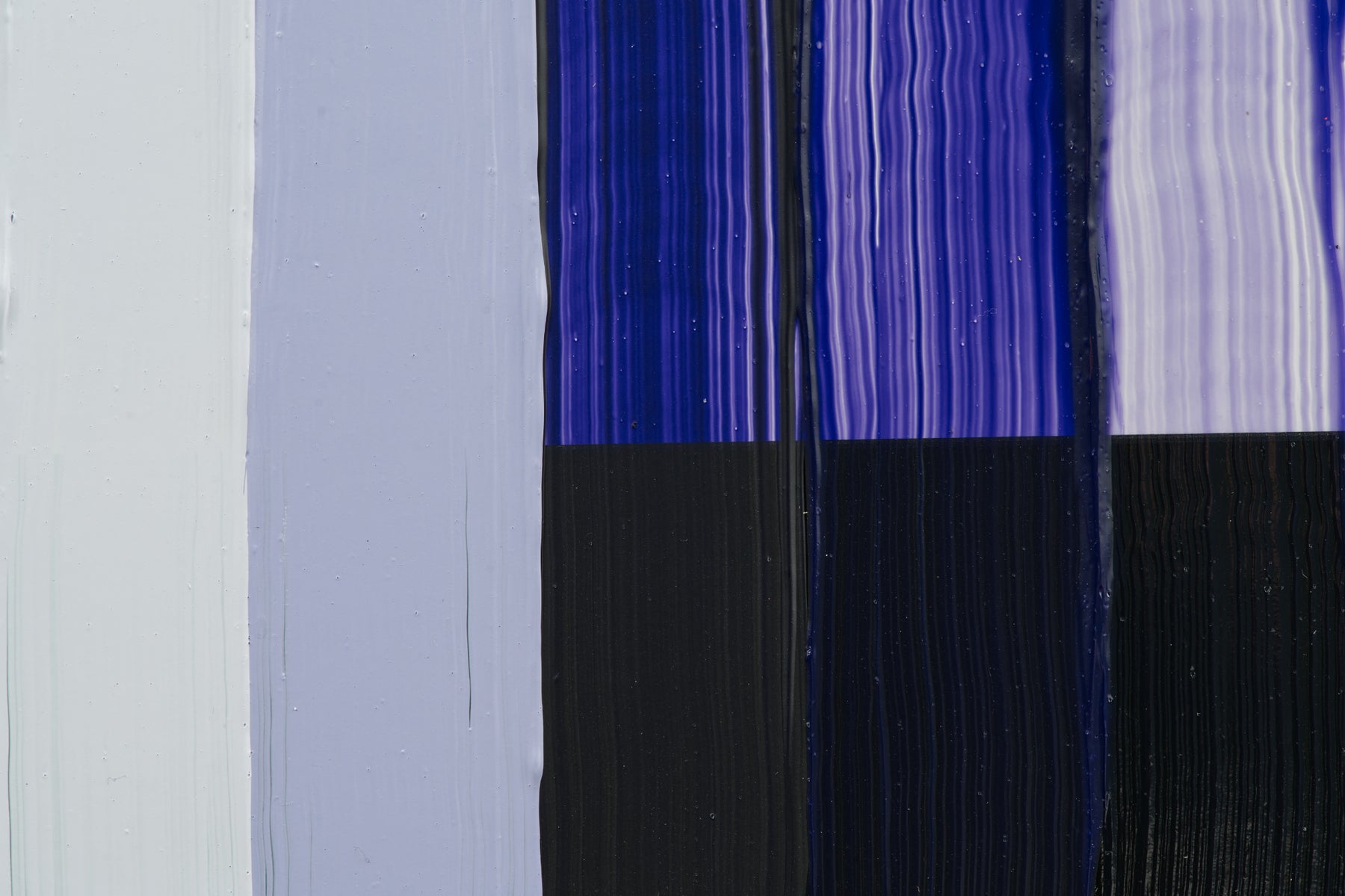 Tri-Art High Viscosity - Ultramarine Violet B.S. technical drawdown showing tinting strength