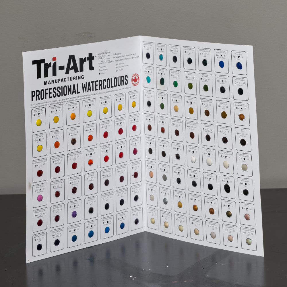 Tri-Art Watercolours 98 Colour Dot Card