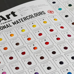 Tri-Art Watercolours 98 Colour Dot Card
