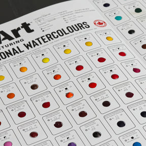 Tri-Art Watercolours 98 Colour Dot Card