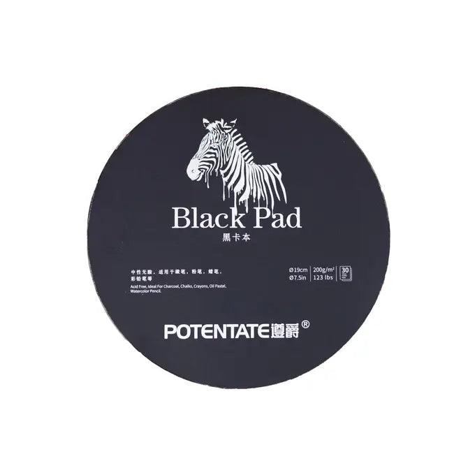 Potentate Circular Black Paper Pad - Tri-Art Mfg.