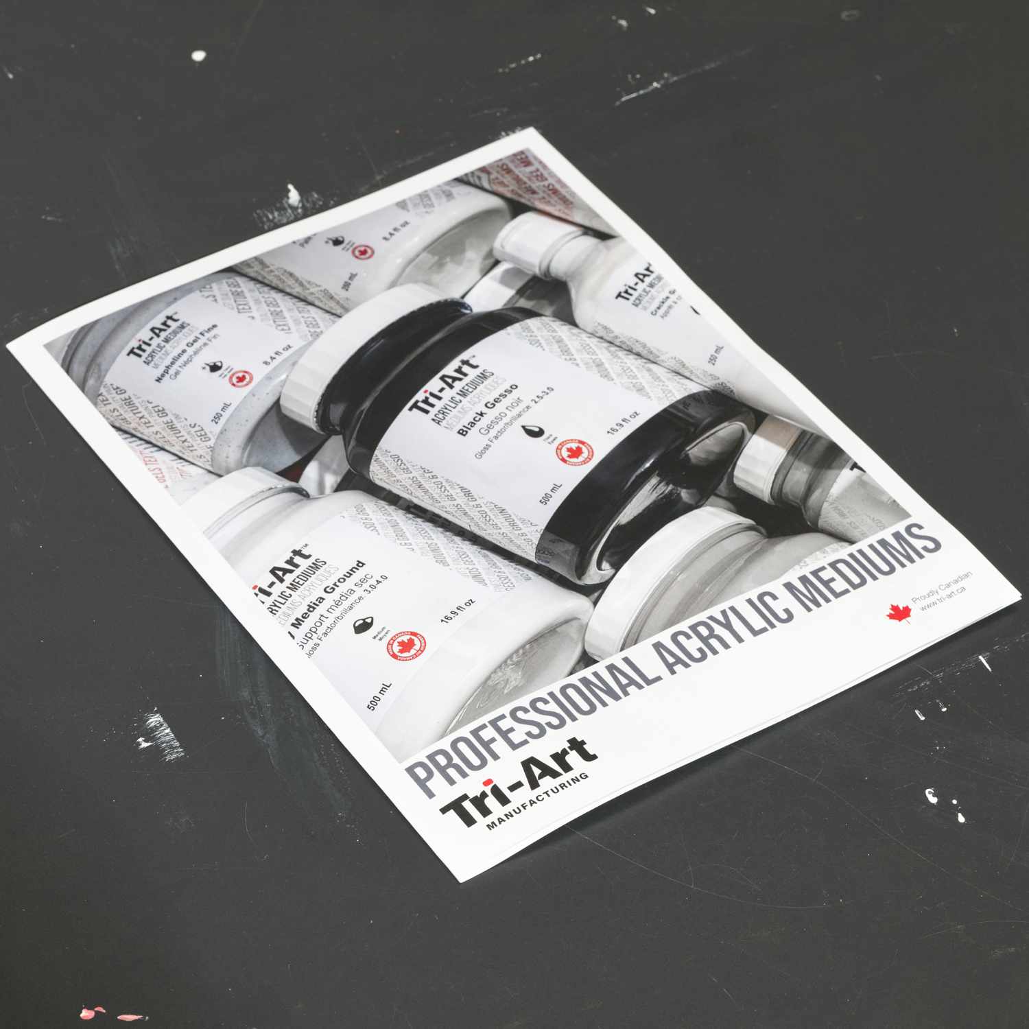 Finest Quality Hand Painted Acrylic Mediums Chart