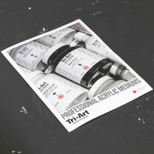 Finest Quality Hand Painted Acrylic Mediums Chart