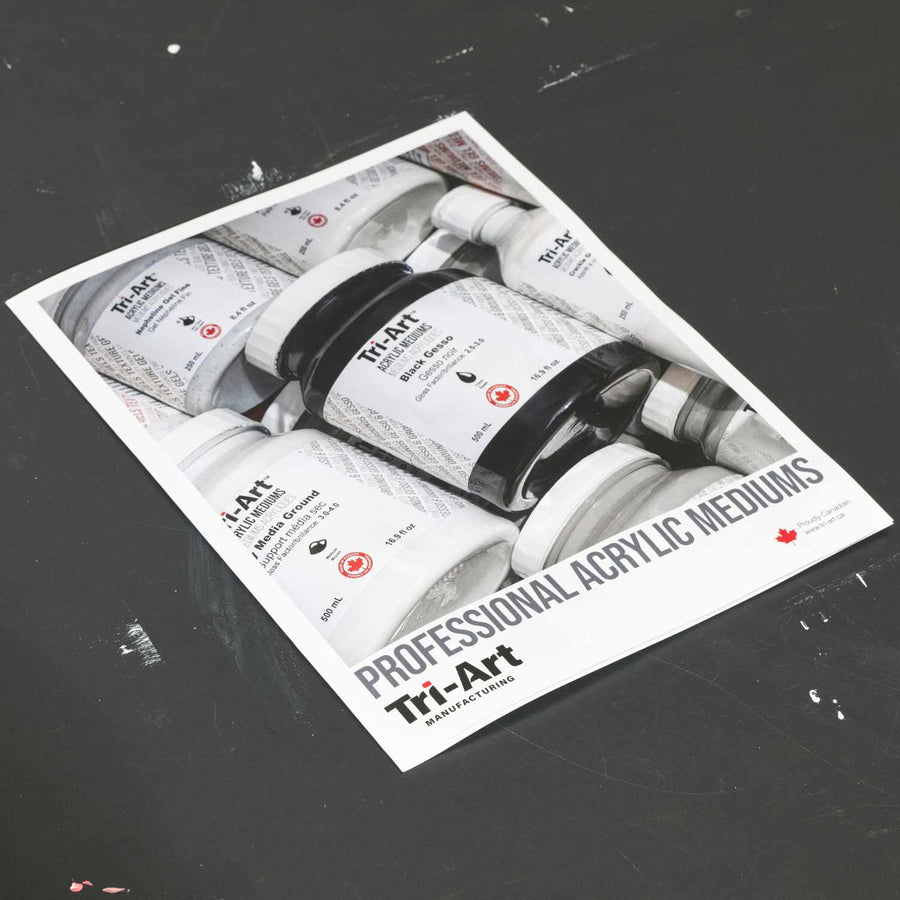 Finest Quality Hand Painted Acrylic Mediums Chart