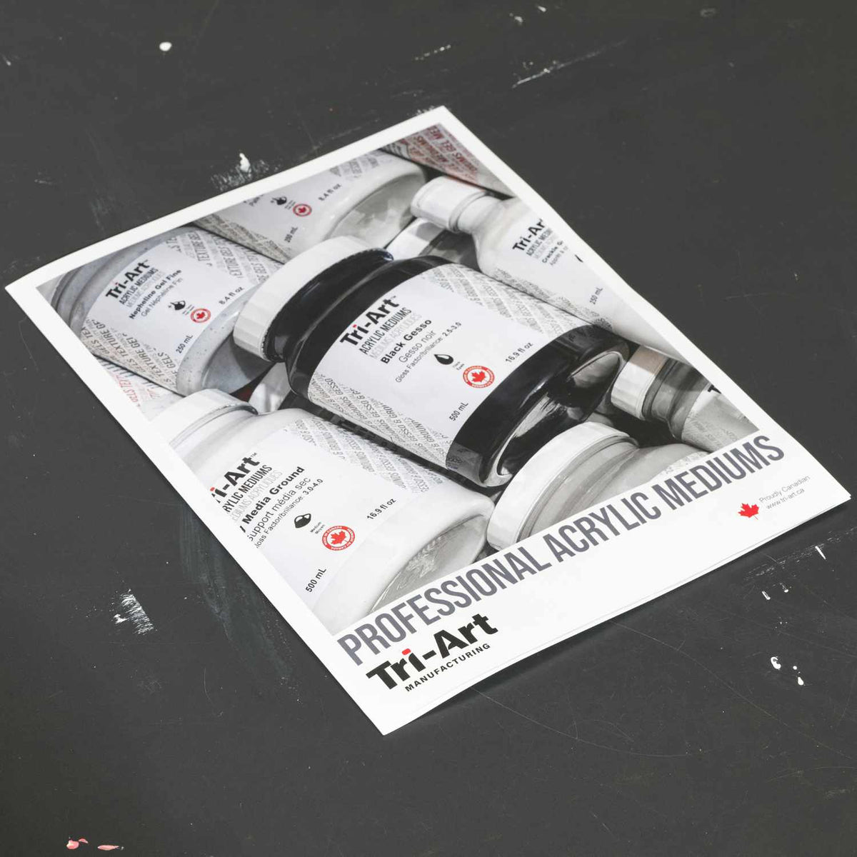 Finest Quality Hand Painted Acrylic Mediums Chart