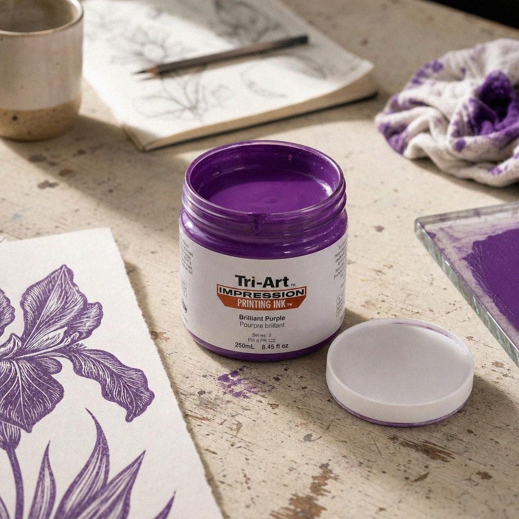 Impressions Acrylic Printing Ink - Brilliant Purple