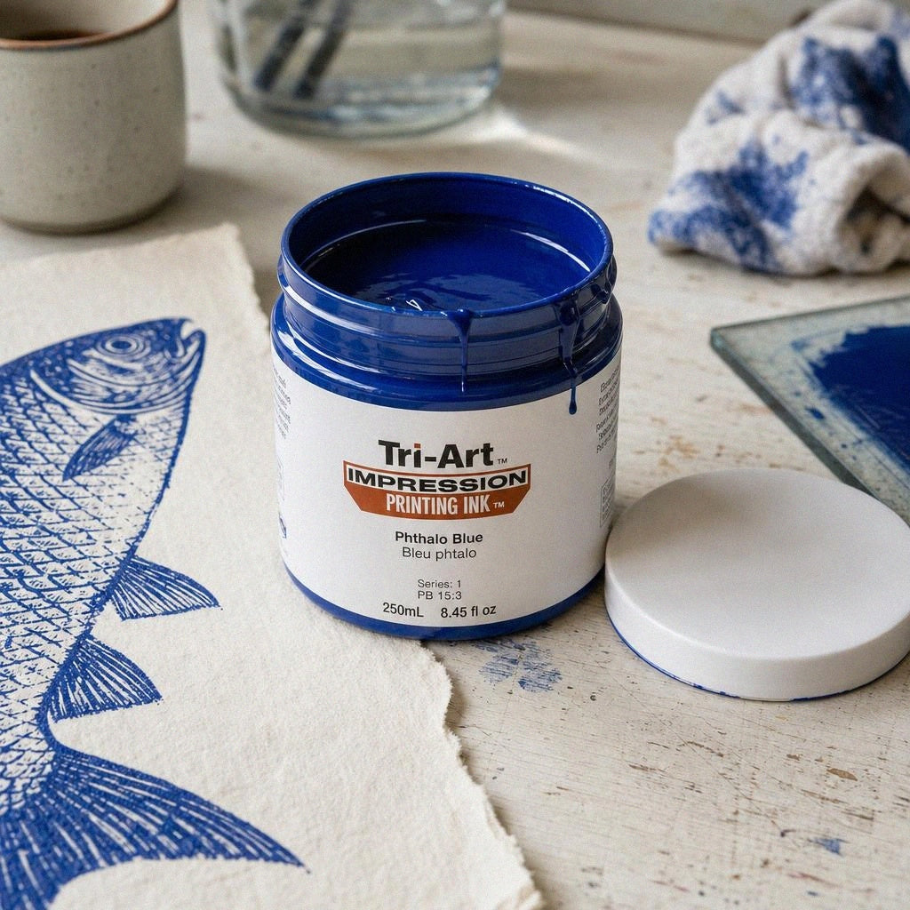 Impressions Block Printing Ink - Phthalo Blue