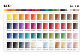 Half-Pan Watercolour Tin of 12 Colours
