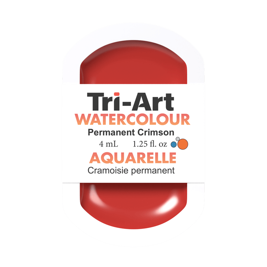 Tri-Art Water Colours - Permanent Crimson - Tri-Art Mfg.