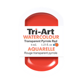 Tri-Art Water Colours - Transparent Pyrrole Red Medium - Tri-Art Mfg.