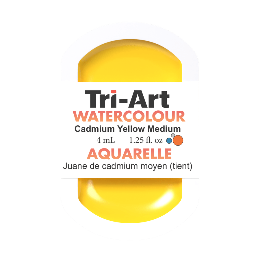 Tri-Art Water Colours - Cadmium Medium Yellow Hue - Tri-Art Mfg.
