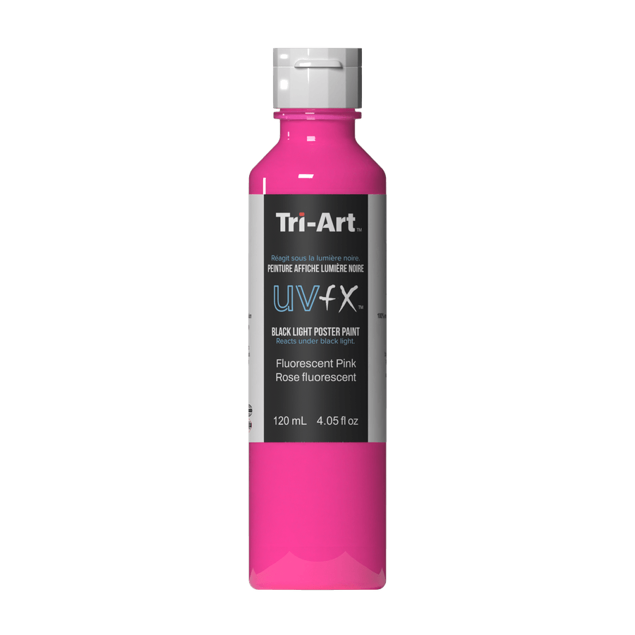 UVFX Black Light Poster Paint - Fluorescent Pink - Tri-Art Mfg.