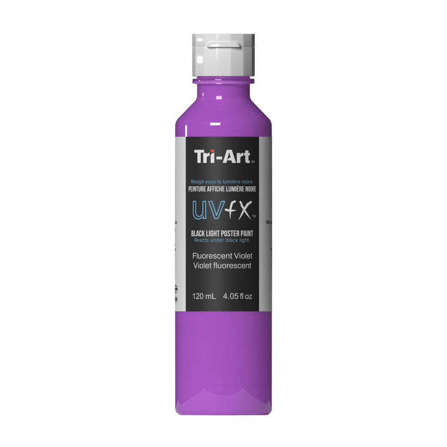 UVFX Black Light Poster Paint - Fluorescent Violet - Tri-Art Mfg.