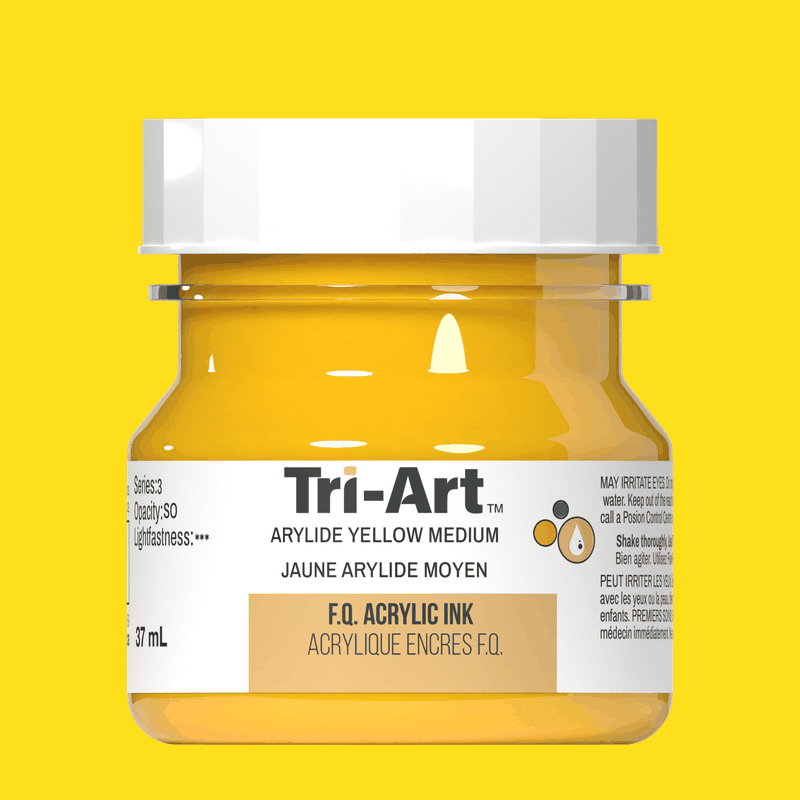 Tri-Art Ink - Arylide Yellow Medium - 37mL - Tri-Art Mfg.