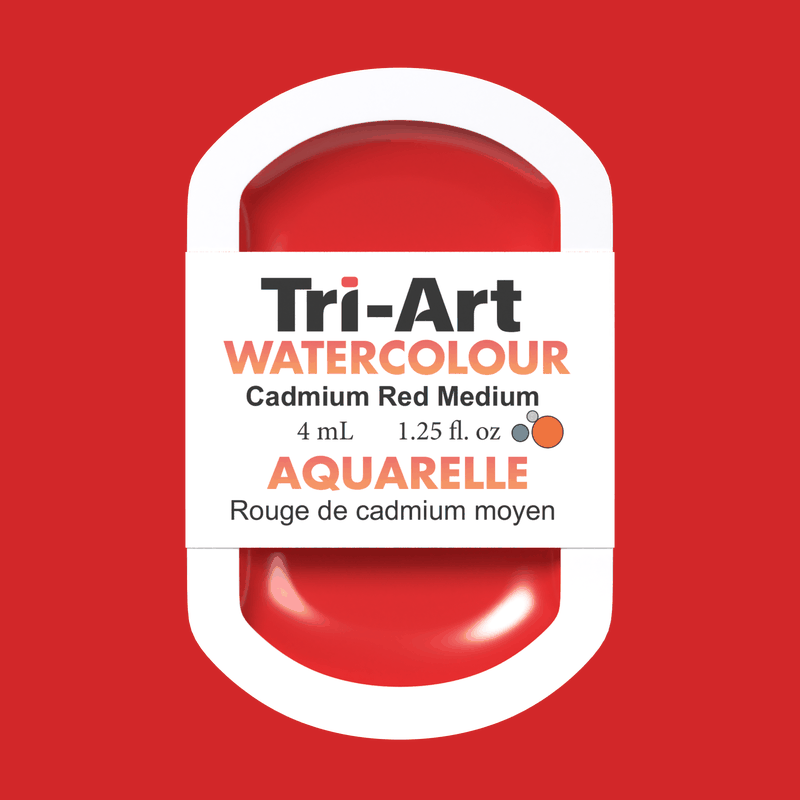 Tri-Art Water Colours - Cadmium Red Medium Hue - Tri-Art Mfg.