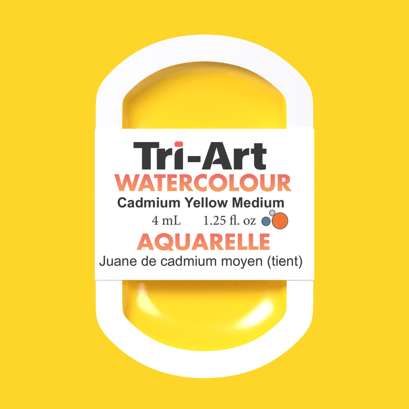 Tri-Art Water Colours - Cadmium Medium Yellow Hue - Tri-Art Mfg.