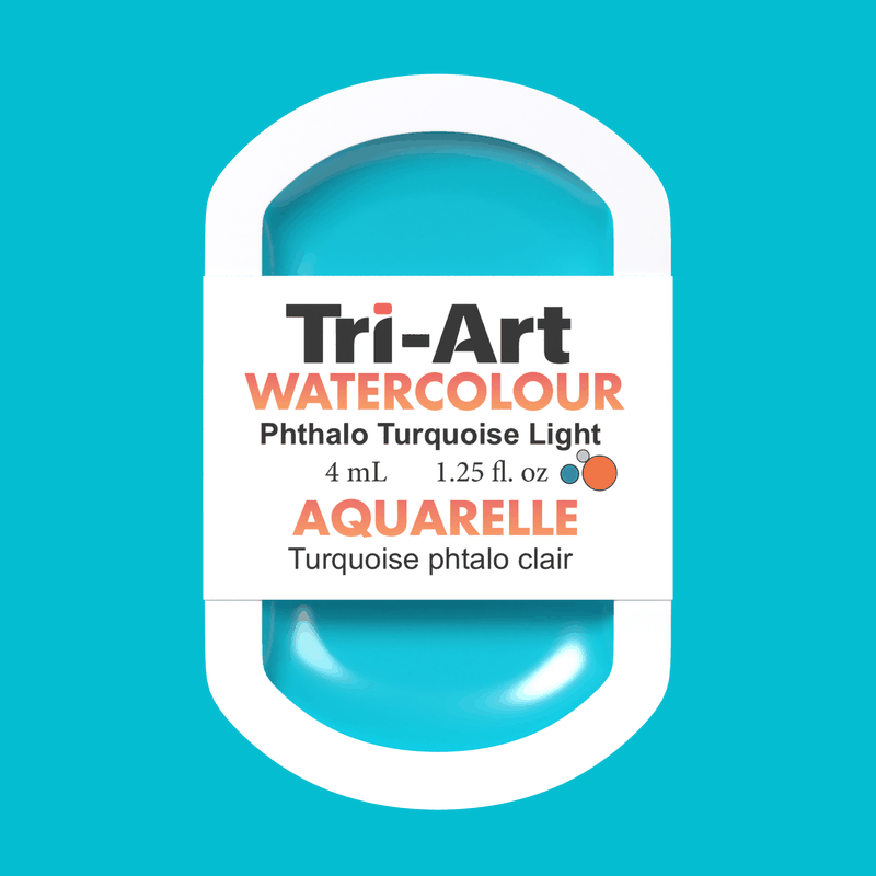 Tri-Art Water Colours - Phthalo Turquoise Light - Tri-Art Mfg.