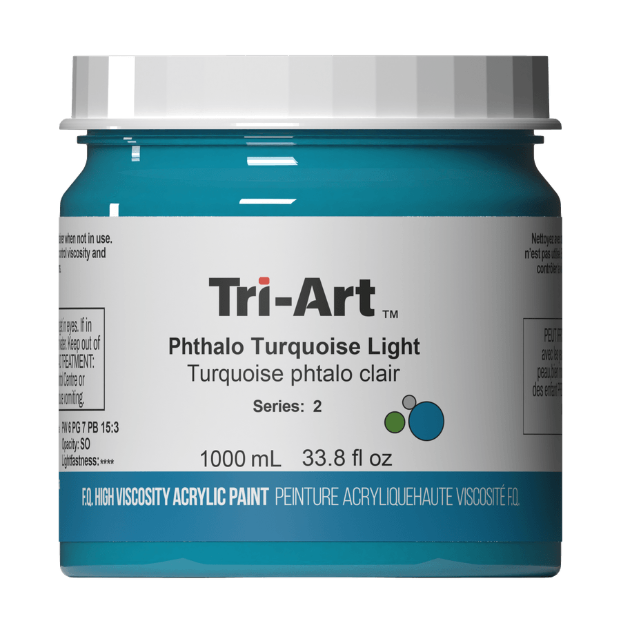 Tri-Art High Viscosity - Phthalo Turquoise Light 1000mL