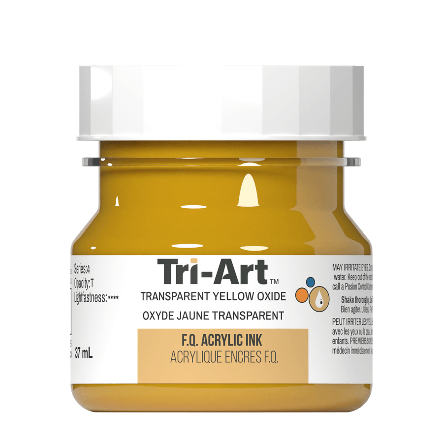 Tri-Art Ink - Transparent Yellow Oxide - 37mL - Tri-Art Mfg.