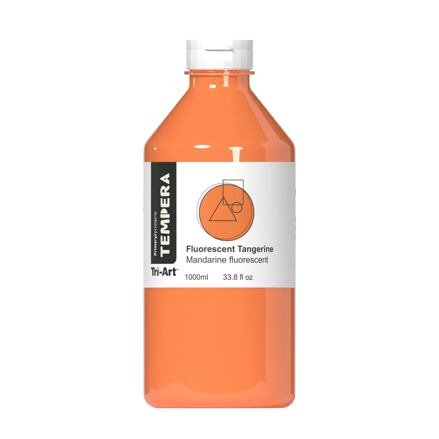 Primary Liquid Tempera - Fluorescent Tangerine - Tri-Art Mfg.