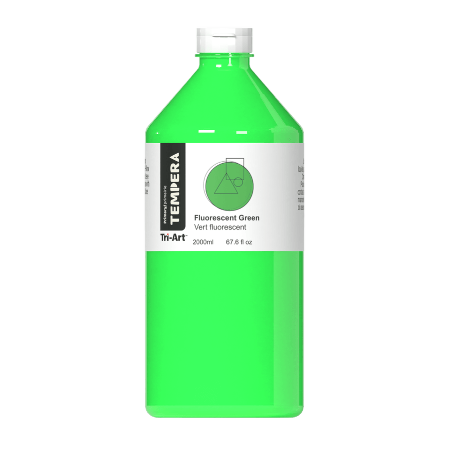 Primary Liquid Tempera - Fluorescent Green - Tri-Art Mfg.